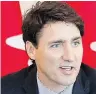  ??  ?? Justin Trudeau