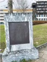  ?? (Lauri Donahue) ?? THE HOLOCAUST MEMORIAL in Tromsø, Norway.