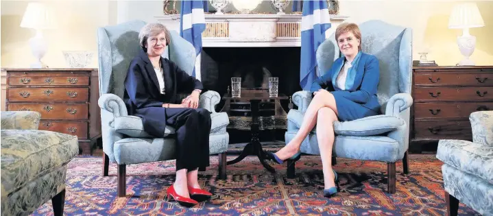  ??  ?? > Nicola Sturgeon has warned Downing Street there should be ‘no blocking mechanisms’ applied to her plans for a second independen­ce referendum