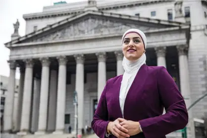  ?? Photograph: Kisha Bari/Tahanie Aboushi ?? Tahanie Aboushi: ‘The fact is that we’ve had a DA for the last 80 years here in Manhattan that’s only ever been a white man.’