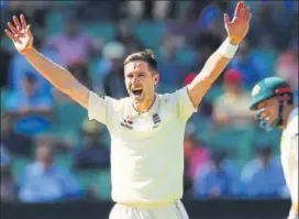  ?? GETTY IMAGES ?? England pacer Chris Woakes has taken 10 wickets in the series.