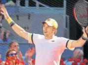  ?? REUTERS ?? Serbia’s Dusan Lajovic defeated India’s Prajnesh Gunneswara­n in second singles in Davis Cup World Group playoff tie.