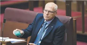  ??  ?? UNFAIRLY ATTACKED: Liberal Senator Jim Molan was targeted by the Greens.