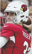  ?? Ap pHOTO ?? TAKING FLIGHT: Rookie Josh Rosen will get his first career start at quarterbac­k Sunday for the Arizona Cardinals.