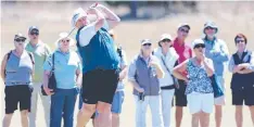  ?? Picture: GLENN FERGUSON ?? VETERAN: Laura Davies on the eighth.