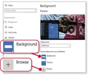  ??  ?? Create a slideshow for your desktop using Windows 10’s Personaliz­ation settings