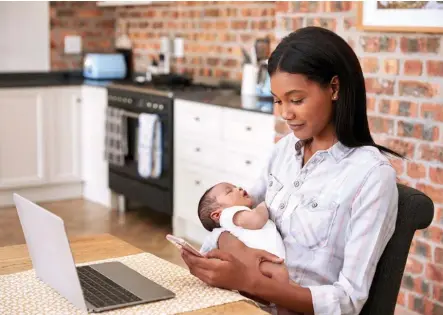  ??  ?? Returning from maternity leave can be hard on new mothers, but there are ways to make the transition go smoothly.