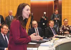  ?? AFP ?? Prime Minister and new mum Jacinda Ardern, only the second world leader to give birth while in office, resumed her work in Parliament yesterday.