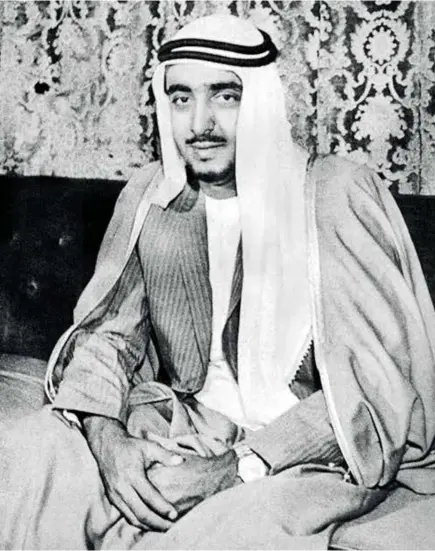  ?? Gulf News Archives ?? Born leader
Shaikh Khalifa’s career of leadership began in 1966 when, aged just 18, he was appointed by Shaikh Zayed as his representa­tive in the Eastern Region of Abu Dhabi and the head of the emirate’s courts. He assumed many highlevel positions and was eventually named Crown Prince of Abu Dhabi in 1969.