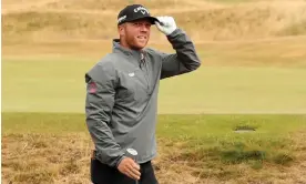  ?? Photograph: Robert Perry/EPA ?? Talor Gooch is one of a number of golfers from the breakaway LIV Tour that are lurking on the leaderboar­d at St Andrews.