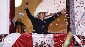  ??  ?? Pedro Castillo, Peru's new president