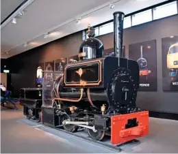  ?? THOMAS BRIGHT/SR JACK BOSKETT ?? Former Horwich Works 0-4-0STT Wren displayed close to the National Railway Museum’s city entrance, photograph­ed on April 26 2018.
Lancashire & Yorkshire Railway 2-4-2T No. 1008 on display in the NRM’s Great Hall.