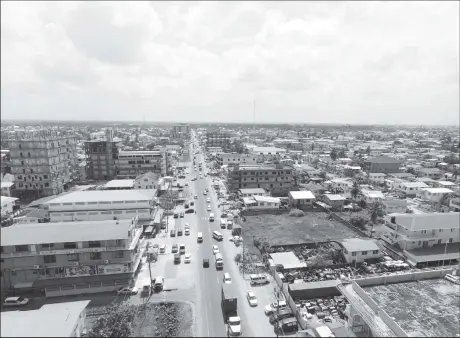  ?? (DPI photo) ?? An overhead view of Sheriff Street