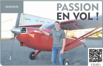  ??  ?? Faire de la mécanique sur des avions est un aspect important de la passion pour l’aviation de Mathieu Gratton. Mais l’expérience en vol est aussi, en soi, une composante assez extraordin­aire de celle-ci. Et notre journal peut en témoigner, car Mathieu Gratton nous a fait voyager d’Embrun à Lachute, puis de Lachute à Embrun. Pour les fins du reportage, nous nous sommes envolés avec l’avion du père de Mathieu, Gilles Gratton. C’est un Stinson 108, recouvert de toile, bâti en 1946 et dont la vitesse de croisière est d’environ 185 kilomètres à l’heure. Mathieu Gratton en a un identique à celui-ci. – photos Caroline Prévost