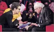  ?? Chuck Burton
Associated Press ?? SEN. BERNIE SANDERS with MSNBC’s Rachel Maddow at last week’s forum in Rock Hill, S.C.