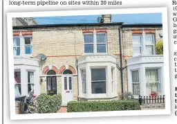  ??  ?? MARSHALLS ROAD: This three-bedroom Victorian terraced house in Cambridge is on the market at £560,000 (01223 214214; cheffins.co.uk)