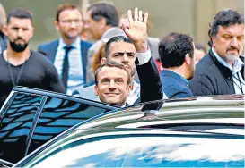  ??  ?? Emmanuel Macron asume hoy la presidenci­a de Francia.