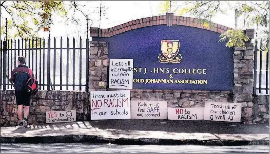  ??  ?? Gauteng Education MEC Panyaza Lesufi has lashed out over the poor handling of the racist incident at St John’s. Picture: Dimpho Maja