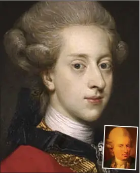  ??  ?? Obsessive: Danish king Christian VII, left, and Dr Struensee, right