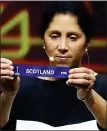  ?? PLUM DRAW: ex-Germany star Steffi Jones picks Scotland ??