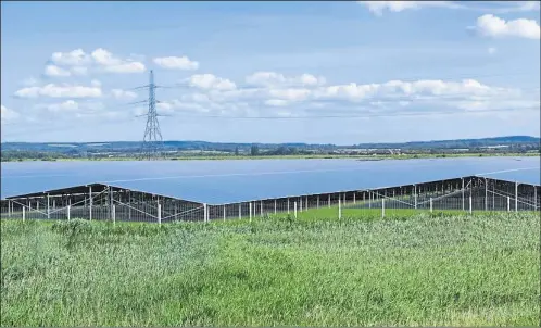  ?? ?? A CGI showing how the solar farm is set to look