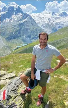  ??  ?? Roger Federer announced a long-term deal with the Swiss national tourism board