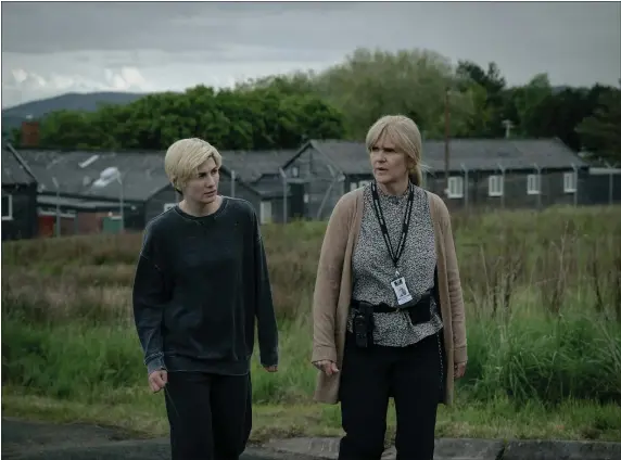  ?? PHOTO BRITBOX ?? Jodie Whittaker and Siobhan Finneran in a scene from “TIME.”