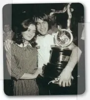  ??  ?? Ann and Ron with the TT trophy at last.