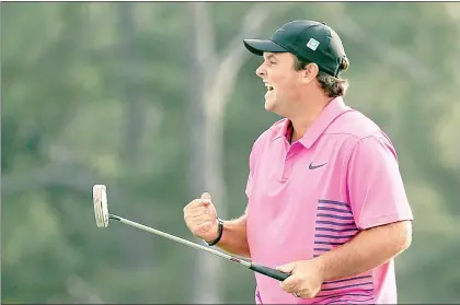  ?? Foto Afp ?? El estadunide­nse Patrick Reed celebra después de ganar el Masters de Golf de Augusta