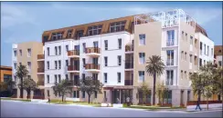  ?? PHOTO COURTESY OF META HOUSING ?? A rendering of Citrus Crossing, a 127-unit, affordable rental senior housing project.