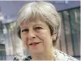  ??  ?? TRADE TIES: Theresa May