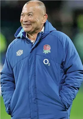  ?? ?? Sacked England coach Eddie Jones has replaced Dave Rennie to coach the Wallabies. He has signed a five-year-contract with Rugby Australia.