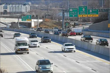  ?? PETE BANNAN — DIGITAL FIRST MEDIA ?? Traffic flows freely on Route 202 at Route 29 last week. Commuters have clear sailing on Route 202 for the first time in more than a decade.