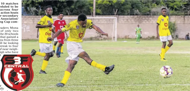  ?? (Photo: Dwayne Richards) ?? Kingston Technical Captain Jadean Forbes shoots during the match against Clan Carthy High on September 15, 2022.