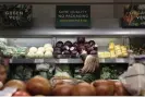  ?? Photograph: Martin Godwin/The Guardian ?? Fruits and vegetables at a grocery store, on Wednesday.