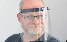  ??  ?? Steve Wild is making face shields for NHS workers treating Covid-19 patients.