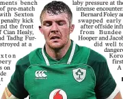  ??  ?? PAINFUL: Ireland’s Peter O’Mahony