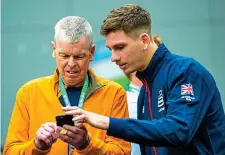  ?? SNS ?? in the genes: norrie with his dad David, who is a keen squash player, at the Davis Cup in 2018