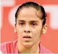  ?? Saina Nehwal ?? Owing to the pandemic, BWF was forced to cancel or postpone the last three qualifiers — India Open, Malaysia Open and Singapore Open, leaving players, including Srikanth and Saina, with no chance to earn a qualificat­ion.