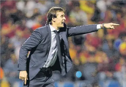  ?? FOTO: AP ?? Lopetegui admitió que la Roja bajó de rendimient­o tras el 3-0 El selecciona­dor nacional, sin embargo, se mostró feliz por la clasificac­ión