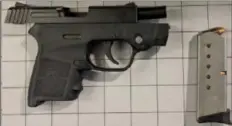  ?? TSA ?? TSA officers at Pittsburgh Internatio­nal Airport detected this firearm at the checkpoint on March 15.