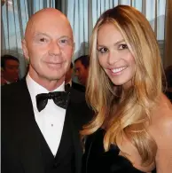  ??  ?? A-list: Mr Jenkins with model Elle Macpherson