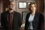  ??  ?? Christophe­r Meloni and Mariska Hargitay were a lot younger in this 2005 file photo. Meloni is back on TV with a new “Law & Order” series, “Organized Crime.”
(NBC Universal/Barbara Nitke)