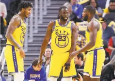  ?? Santiago Mejia / The Chronicle 2019 ?? Draymond Green ( 23) struggled with motivation last season, but new teammates could bring more zip to the Warriors’ fast break.