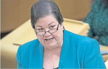  ?? ?? WARNING: Labour health spokeswoma­n Jackie Baillie says the Scottish Government “must wake up to the reality and act urgently to keep people safe”.