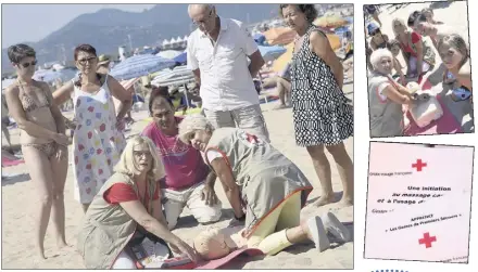  ?? (Photos Gilles Traverso) ?? Les ateliers de formation, d’une heure environ, ont attiré une foule de curieux.