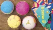  ??  ?? Ballistic bath bombs make for great holiday gifts.