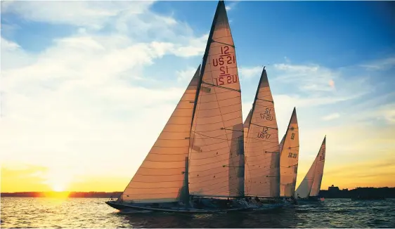  ??  ?? Top: The Internatio­nal 12 Metre Class will hold its 2019 World Championsh­ip in Newport this summer.