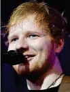  ??  ?? Red Ed: Sheeran, 26