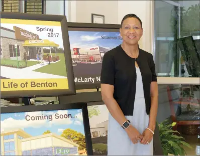  ?? MATT JOHNSON/CONTRIBUTI­NG PHOTOGRAPH­ER ?? Jocelyn Cash, seen here at City Hall in Benton, was recently sworn in as an alderman, replacing Charles Cunningham, who died in April. Cash also serves on the Benton Planning and Zoning Commission.